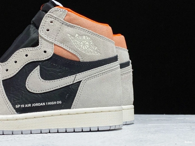 Bmlin Shoes Grey 1 Neutral Retro Air OG Jordan High 555088-018 0724